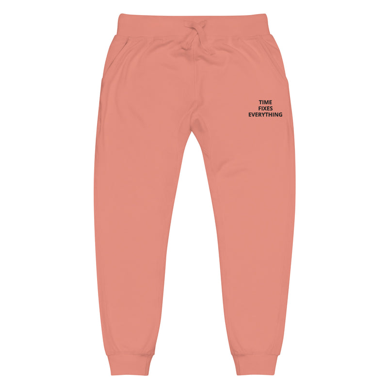 TFE Unisex fleece sweatpants (BLACK LETTERING)