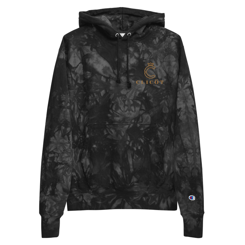 Unisex Champion tie-dye hoodie (embroidery)