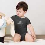 Baby short sleeve TFE one piece (WHITE FONT)