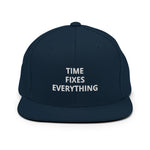 TFE Snapback Hat (White text) - Dark Navy