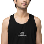 TFE premium tank top (WHITE FONT) - Black / S