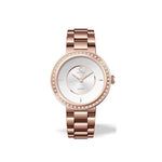 White and Rose Gold stainless steel luxury watch