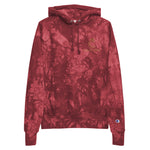 Unisex Champion tie-dye hoodie (embroidery)