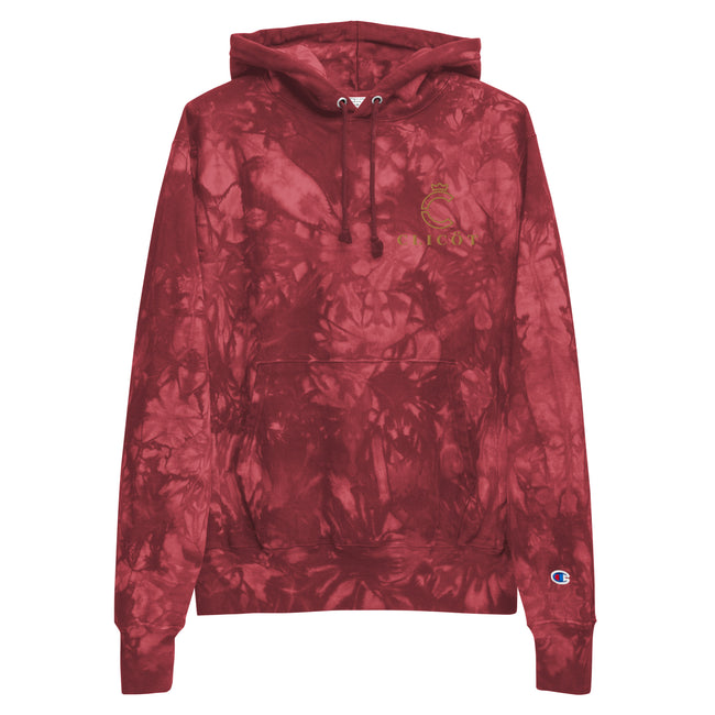 Unisex Champion tie-dye hoodie (embroidery)